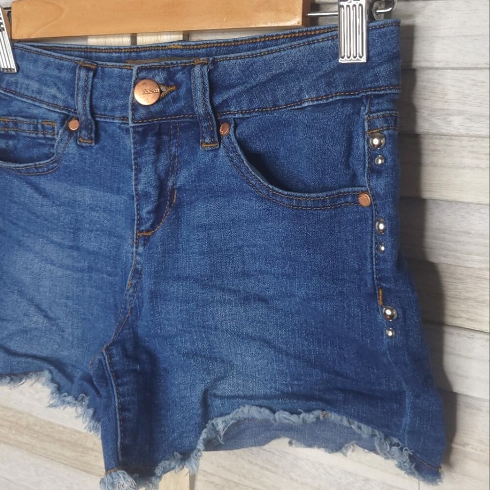 Joe's Studded Frayed Hem Dark Blue Girls Shorts Size 12